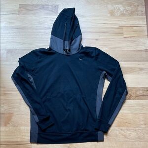 Nike Black and Gray Hoodie